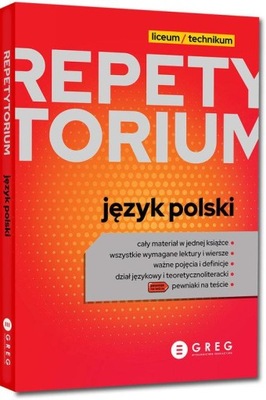 REPETYTORIUM LO 2023 JĘZYK POLSKI LICEUM TECHNIKUM