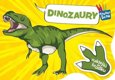 Dinozaury kolorowanka z naklejkami