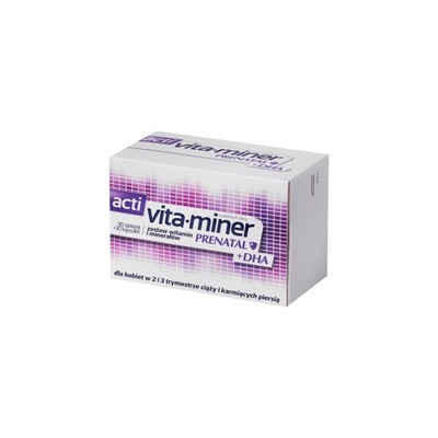 ACTI VITA-MINER PRENATAL DHA, 30 Tabletek+30 Kapsułek, Aflofarm