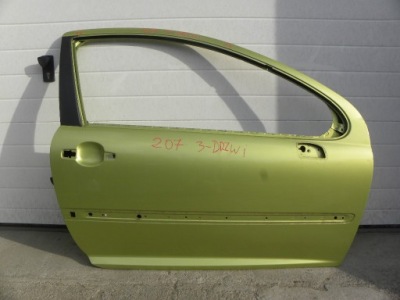 Peugeot 207 дверь правая  перед trzy дверной фото №1
