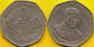 Mauritius 10 Rupees 1997 r. - 1