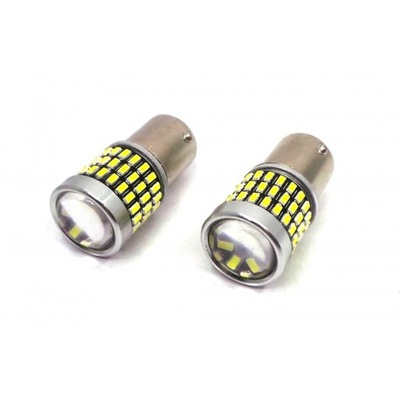 ЛАМПОЧКА LED (СВІТЛОДІОД) BA15S 12-24V CANBUS 2100LM Z SOCZEWKĄ