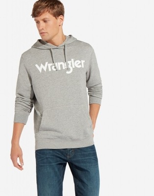 BLUZA MĘSKA WRANGLER LOGO W6590HA37 HOODIE MID XL