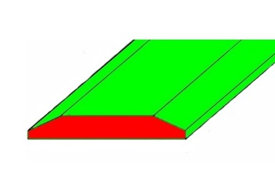 NORAGĖLIS NOZ DVIPUSIS 360X30 MM 500HB 