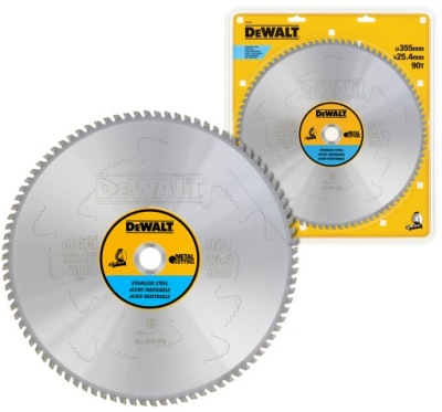 Rezné kolieska pre kovové inox 355x 90T 25,4 očakávané mm DeWALT DT1922