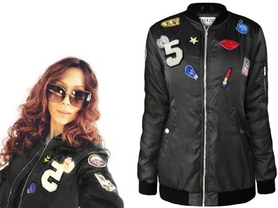 FA#122C_ KURTKA _DAMSKA_ Bomber Jacket_ Bomberka L