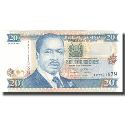 Banknot, Kenia, 20 Shillings, 1997, 1978-07-01, KM