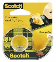 TAŚMA DWUSTRONNA SCOTCH Z DYSPENSEREM 12MMx6,3M