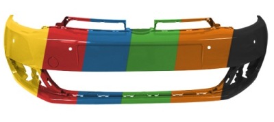 Бампер передний do vw golf 6 vi pdc 08-13 ld5q фото №1