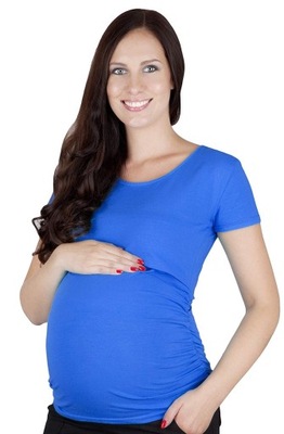 Tehotenská a dojčiaca blúzka 1102 modrá M