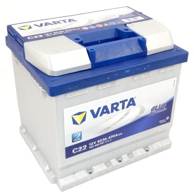 АКУМУЛЯТОР VARTA BLUE D 52AH/470A P+