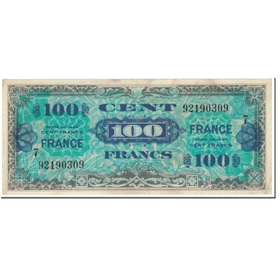 France, 100 Francs, 1945 Verso France, 1944, Undat