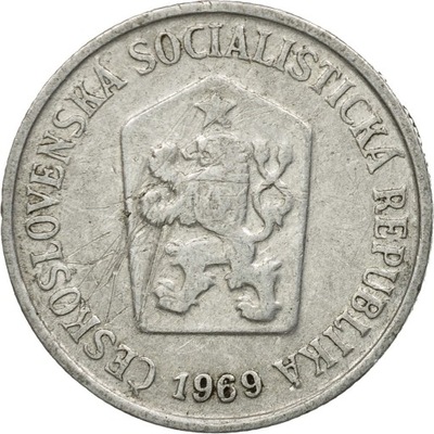 Moneta, Czechosłowacja, 10 Haleru, 1969, EF(40-45)
