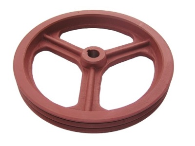 PULLEY fi 320 liatinový miešač betónu, pásy 2 x 13