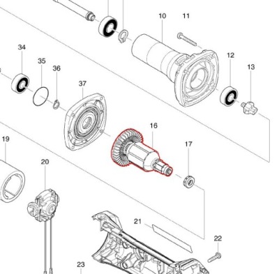 MAKITA ROTOR pre BGD800 (SYMBOL: 619284-5)