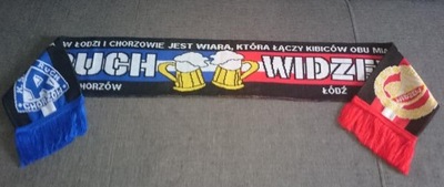 WIDZEW ŁÓDŹ & RUCH CHORZÓW !! Szalik przyjaźni !!