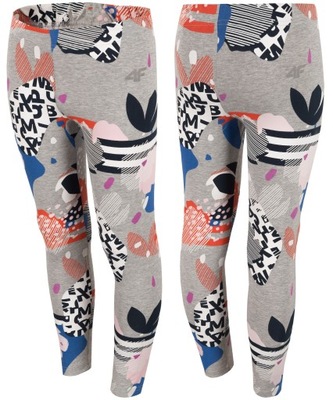 LEGGINSY spodnie DZIECIĘCE 4F JUNIOR JLEG204 140cm