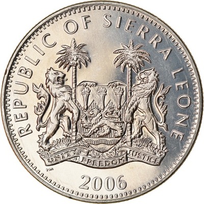 Moneta, Sierra Leone, Dollar, 2006, British Royal