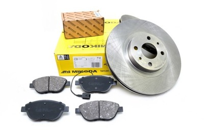 POLISH DISCS 284MM + PADS FRONT FIAT BRAVO 2  