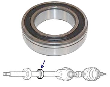 BEARING SUPPORT HALF-AXLE VOLVO S40 V40 V50 C30 C70  