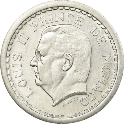 Moneta, Monaco, Louis II, 2 Francs, 1943, Poissy,