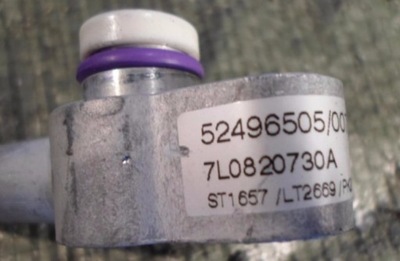 Vw touareg 10-14r шланг кондиционера 7l0820730a фото №1