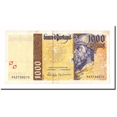 Banknot, Portugal, 1000 Escudos, 1996, 1996-10-31,