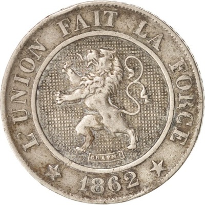 Moneta, Belgia, Leopold I, 10 Centimes, 1862, EF(4