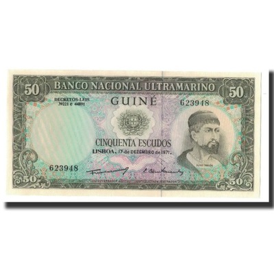 Banknot, Gwinea Portugalska, 50 Escudos, 1971-12-1