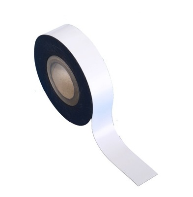 Magnetoplan Taśma magnetyczna biała PVC 30mmx30m