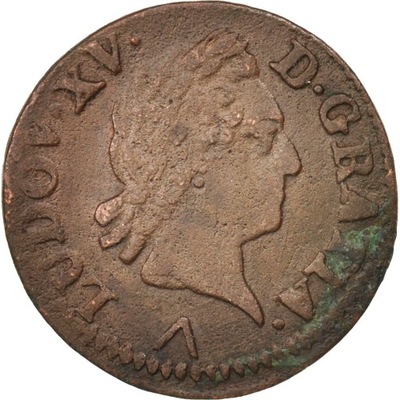 Moneta, Francja, Louis XV, Liard à la vieille tête