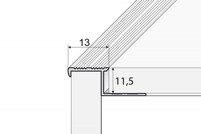 Profil schodowy łączeniowy 13mm A58 EFFECTOR