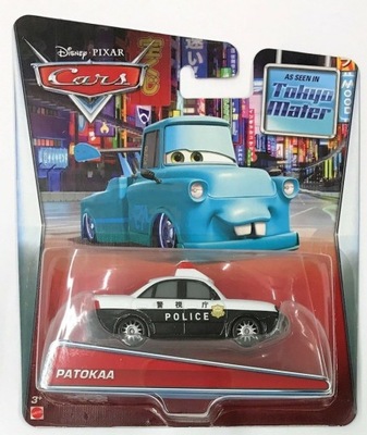 CARS Auta Szeryf PATOKAA Policja SamochodziK Mattel 1:55