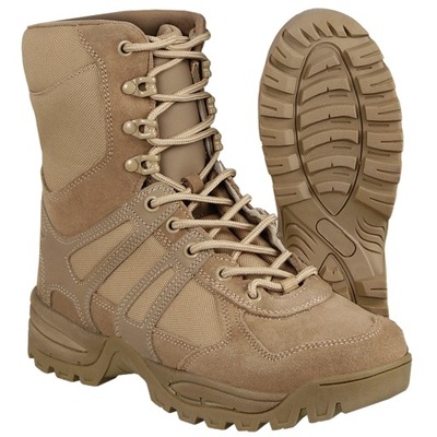 BUTY TAKTYCZNE WOJSKOWE OCHRONA SECURITY MIL-TEC Combat Gen.II Khaki 40