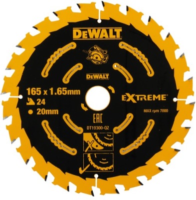disk na drevo 165mm 24z DeWALT EXTRÉMNE DT10300