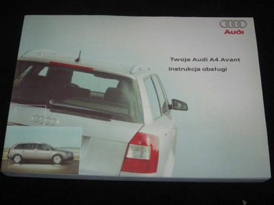 AUDI A4 B6 UNIVERSAL 2000-04 POLSKA MANUAL MANTENIMIENTO  