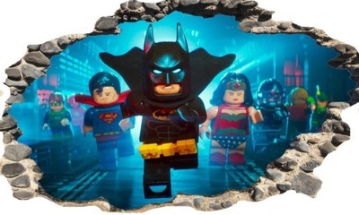 Nálepka na stenu LEGO MOVIE otvor BATMAN HIT 2