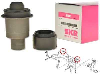 Nissan tiida 07- втулка балка рамы подрамник перед фото №1