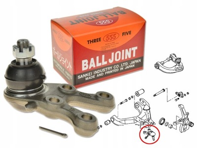 8/5000 BOLT SWINGARM FRONT L (DOLNY) MITSUBIS 555 SB-7722L AXLE SWIVEL ATTACHMENT /  