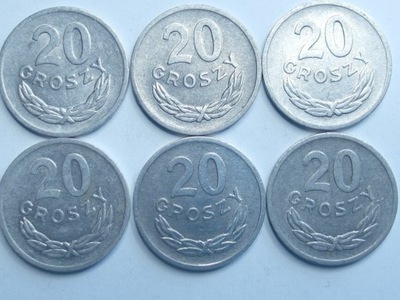 Moneta 20 gr groszy 1972 r ładna