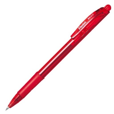 Długopis automatyczny Pentel BK417 czerwony