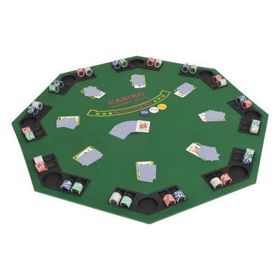 Stół, blat do pokera dla 8 graczy, ośmiokątny