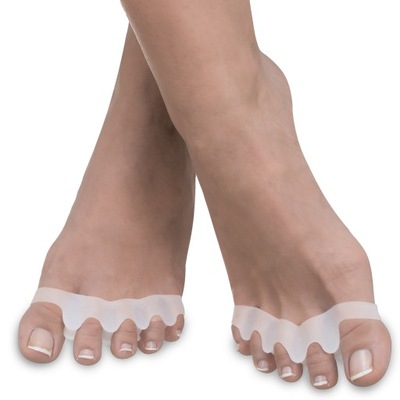 Żelowe separatory palców stopy na pięć palcy