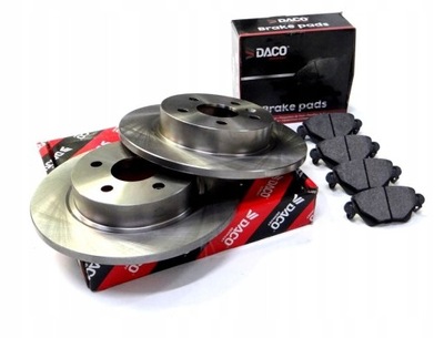 2 PIEZAS DISCOS + ZAPATAS PARTE TRASERA PARTE TRASERA FORD MONDEO 3 MK3  