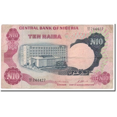 Banknot, Nigeria, 10 Naira, KM:17a, F(12-15)
