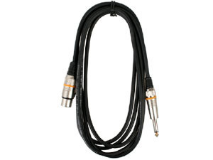 ROCKCABLE 3m kabel mikrofonowy canonXLR-duży jack
