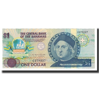 Banknot, Bahamy, 1 Dollar, Undated 1992, KM:50a, U