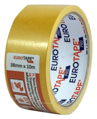 TAŚMA DWUSTRONNA EURO-TAPE 38mmx10m SAMOKLEJĄCA