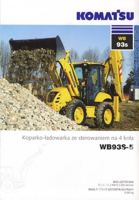 Komatsu WB93S-5 prospekt 2008 polski koparka