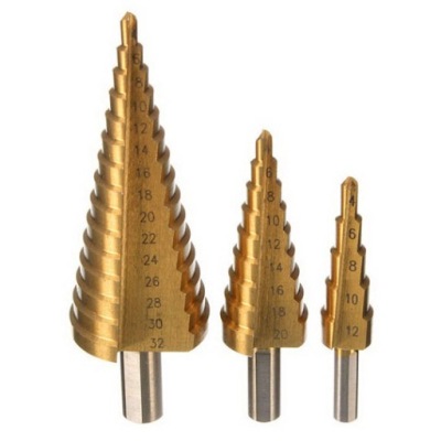 SADA KUŽEĽOVEJ STUPŇOVITÝ VRTÁK HSS TITAN 4-32mm